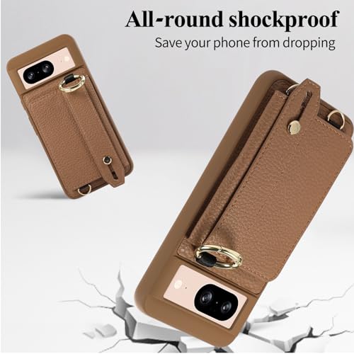 Coque pour Google Pixel 8 Pro anti-chute protégeant l'écran grâce au support anneau