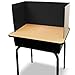 Flipside Products 18”x 48” Black Study Carrel, Privacy Boards, Student Privacy and Focus Booth for The Classroom, Desk Divider Cubby for Tests, Made in USA - 12 Pack
