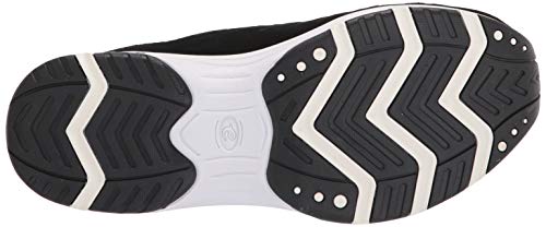 Easy Spirit Womens Traveltime Mule, Black/White Suede, 10 X-Wide Us #TOP3