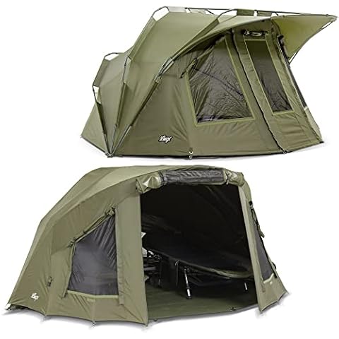 Lucx® Lion Angelzelt + Überwurf Bivvy + Winterskin 1 Cover