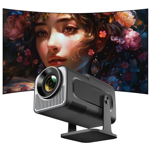 Mini Beamer Unterstützt 4K 1080P, Smart Projektor Tragbarer mit WiFi 6 und Bluetooth 5.0,Tragbarer Projektor Heimkino Outdoor mit Auto Trapezkorrektur Kompatibel mit HDMI/Android/iOS/PC/TV Stick