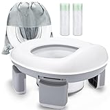 👶【Fácil de instalar y plegar】- El entrenador de inodoro plegable es fácil de instalar de acuerdo con las instrucciones y fácil de desmontar y almacenar junto al inodoro cuando no está en uso, lo cual es conveniente y ahorra espacio.