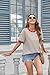 Zeagoo Womens Tops Casual Oversized Short Sleeve Sweatshirt Summer Striped Shirt Crewneck Pullover Loose T Shirts Blouse