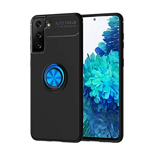 Capa compatível para Samsung Galaxy S21 Capa de silicone Suporte de protetor magnético Anel de absor