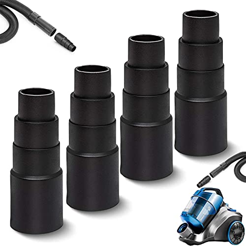 Adaptateur Tuyau Aspirateur, 4 pièces Connecteur de tuyau d'aspirateur Adaptateur Aspirateur Réducteur, Pour aspirateur ponceuse scie sauteuse perceuse d'établi