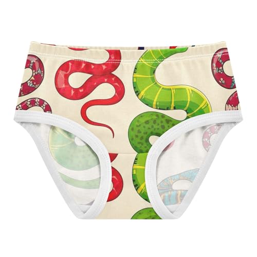 Cotton Girls Underwear Toddler Snakes Beige Girl Panties Cute Designer Kids Undies Briefs 2t