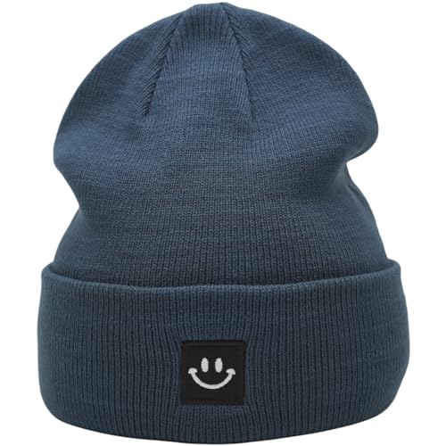 Image of 55cube Knit Beanie Hat Cuffed Plain Skull Cap for Men Women