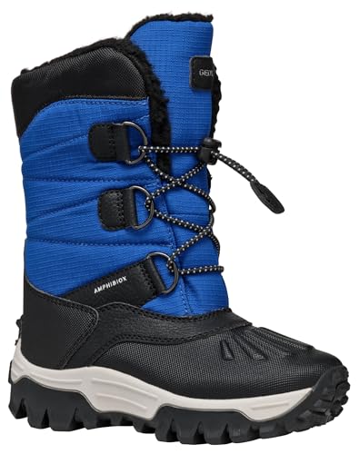Facile e veloce da indossare Geox J Himalaya Boy B ABX, Scarpone da Neve, Royal/Black, 26 EU