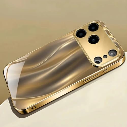 Image of MILLION CASES Celion Wave Prisma Case for iPhone 17 Pro, iPhone 17 Pro Back Cover Case(2025) - TPU | Gold