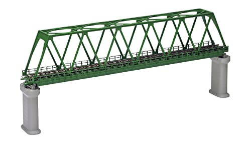 KOTOBUKIYA 3033 N Gauge Single Track Truss Bridge F Dark Green PC Bridge with 2 Pieces