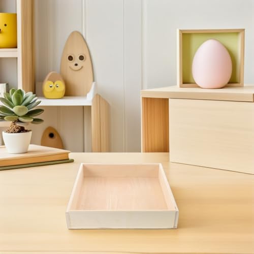 Caja de arena de madera Veemoon para salas de interiores y mesas de juego infantil 5