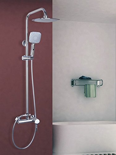 Mitigeur douche laiton massif colonne pluie Gowe design épuré
