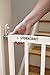 Storkcraft Easy Walk-Thru Wooden Safety Gate, White Adjustable Baby Safety Gate For Doorways and Stairs, Great for Children and Pets
