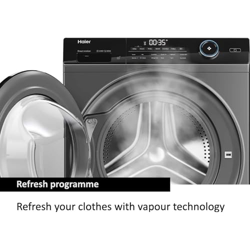 Haier I-Pro Series 5 10 Kg 1400 RPM Freestanding Front Load Washing Machine Anthracite High Efficiency - Image 4