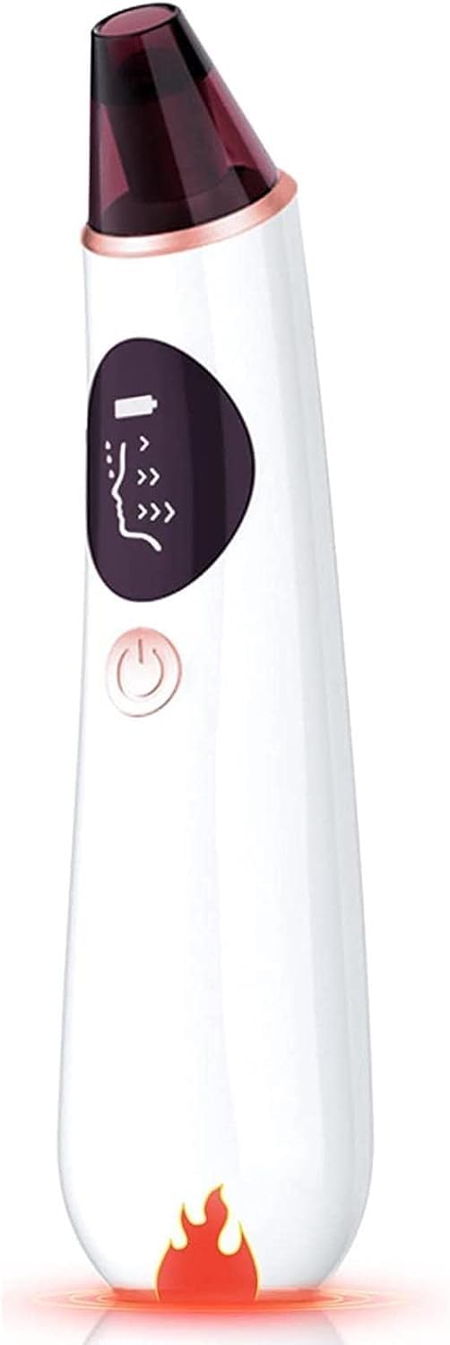 Aspiratore for pori for la rimozione di comedoni - Kit elettrico for l'aspirazione dell'acne, Strumento for l'aspirazione dei punti neri, Detergente for i pori del viso, Strumento for l'estrazi