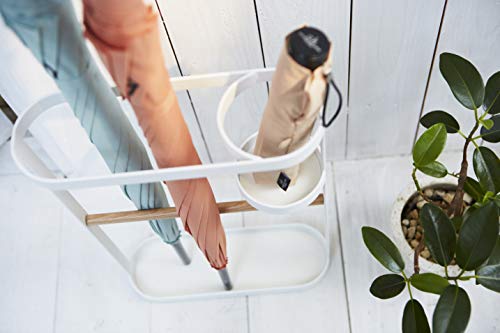 YAMAZAKI home Tosca Umbrella Stand, White - Thumbnail 5