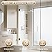 Alise Glass Shower Door Hinges, 90 Degree Hinges for Bathroom Doors,Heavy Duty Stainless Steel Cabinet Hinge Wall to Glass,Frameless Shower Doors Hardware Replacement Part,Black (1P)