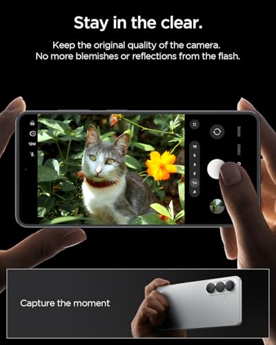 Image of Spigen EZ Fit Optik Pro Tempered Glass Camera Lens Protector Guard for Galaxy S26 Plus - Black [2 Pack]