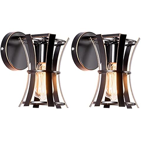 Plfann Aplique de Metal Industrial 2-Pack Cover