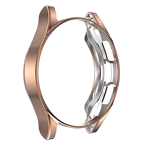 Coverzone Samsung Galaxy Watch 4 Classic 46mm için Watch Gard 02 Koruyucu Silikon Kılıf, Rose Gold
