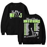 DIULEILAOMOU Hannah Berner None Of My Business Tour 2025 Crewneck Long Sleeve Streetwear Men Women Pullover Sweatshirts (3X-Large,Black)