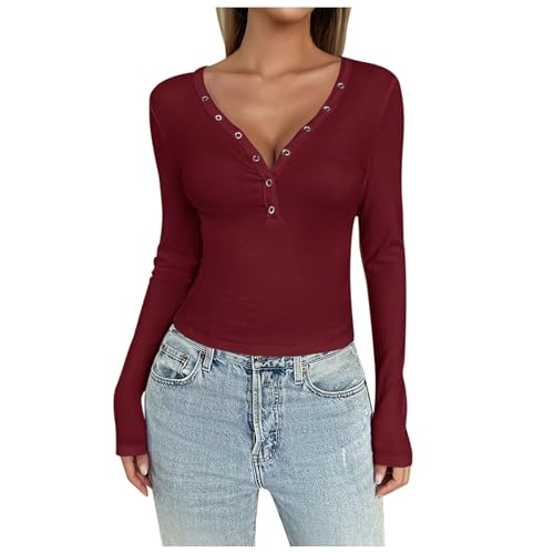 Generisch Damen Sportshirt Langarm Plüsch Sweatshirt Longpullover Top Thermounterwäsche Thermounterwüche Loungewear Shirt Stretch, enganliegend Langarmshirts mit Daumenlöche