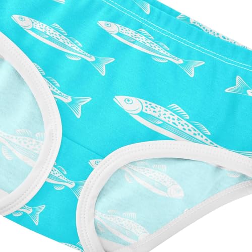 Ocean Fish Blue Toddler Girls's Underwear 2T 23028644