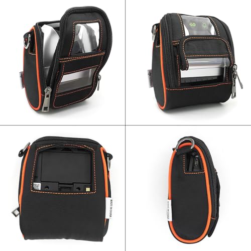 Image of Carrying Case for Zebra ZQ220 ZQ310 ZQ320 - Portable Thermal Label Printer Bag with Shoulder Strap, Easy Transport and Protection, Convenient Label Access