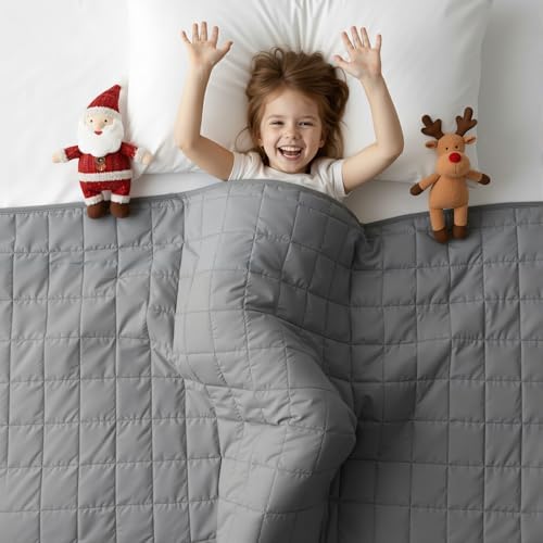 Weighted Blanket -5lbs 41"x60" Cooling Heavy Blanket for 60-80lbs...