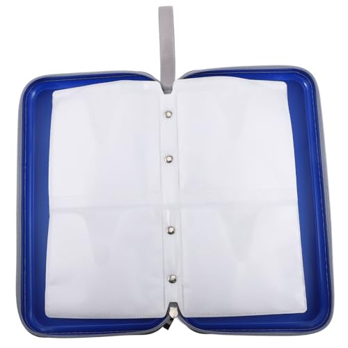 MUCKLILY CD Case Slot Organizer Pouch Portable Media Case for Car Travel CD Booklet Binder for Music Games Movies Space Saving Design Protection for Discs