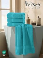 Utopia Towels 4er-Pack Badetücher Set, 69 x 137 cm, Türkis – Ansicht 4