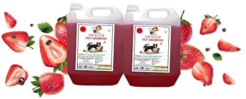 SWACCH PET Shampoo Strawberry 5 Litre (Pack of 2)
