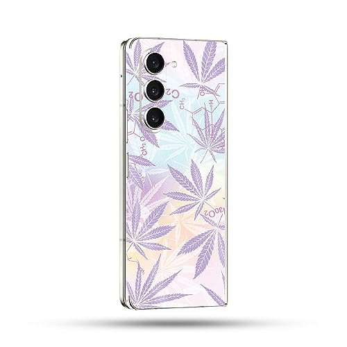 Image of MightySkins Glossy Glitter Skin Compatible with Samsung Galaxy Z Fold 5 Full Wrap - Pastel Mary | Protective, Durable High-Gloss Glitter Finish | Easy to Apply & Change Styles | Made in The USA