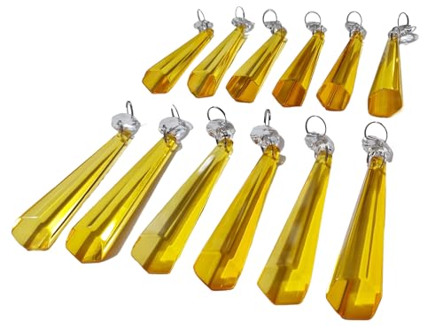 Perles de cristal rétro cognac 72 mm pour réveiller les souvenirs des Noëls d'antan