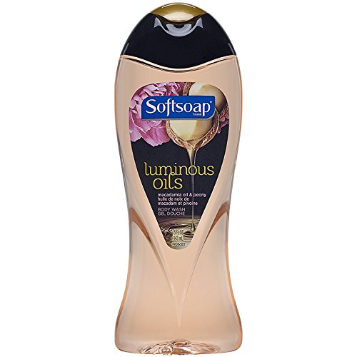 Softsoap Luminous Oil Body Wash, Macadamia Oil and Peony, 15 Ounce