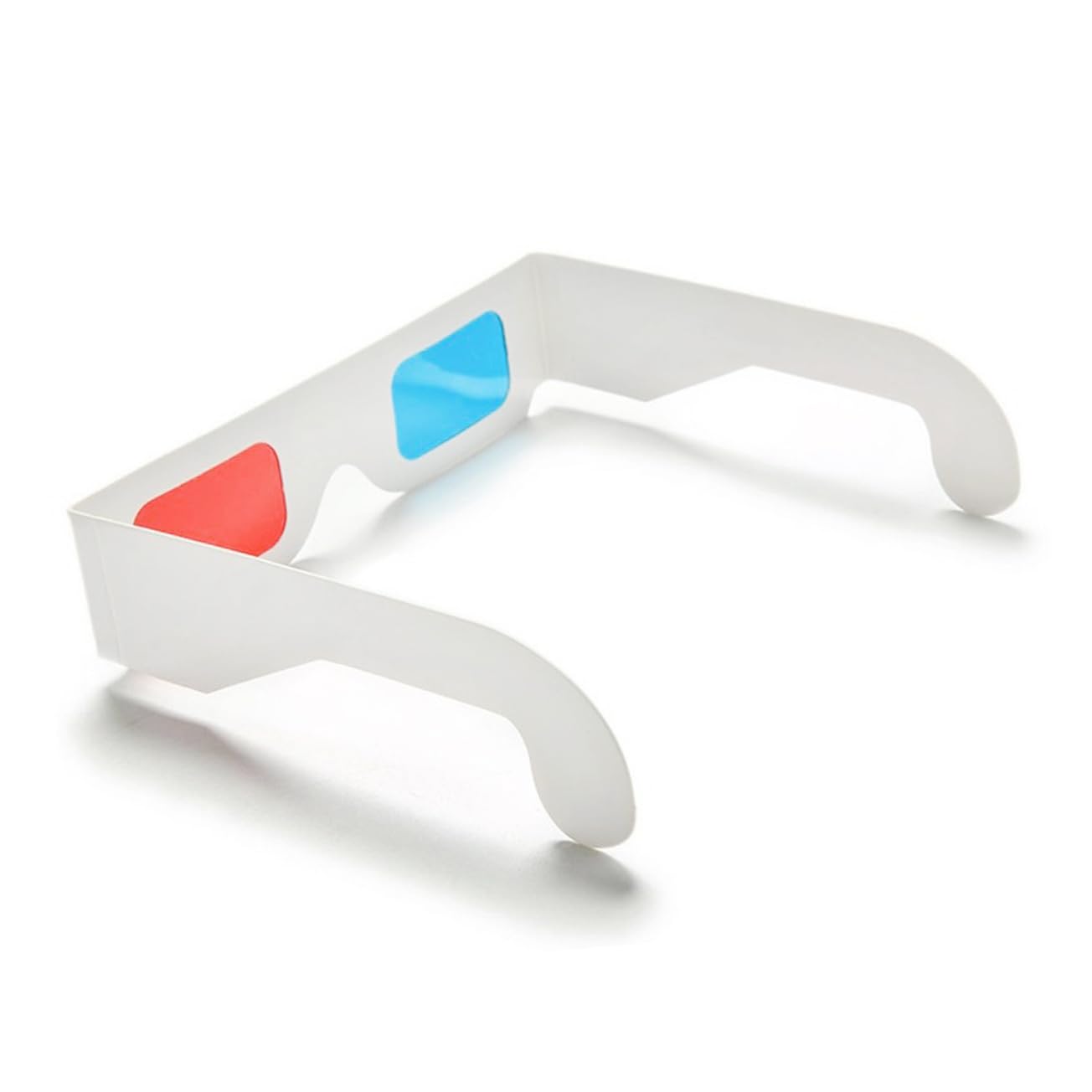 Angoily 50pcs Paper-Framed Glasses Lenses and Home Use Lightweight Stereo Eyewear for Movies Games and Videos