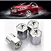 Produktbild GuoYo 4 Stück Auto Ventilkappen für Peugeot Sport 206 207 208 307 308 107,Aluminium Reifenkappen Anti-Diebstahl Auto Rad Staubschutzkappe Mit Logo Emblem Autoreifen ventilkappen Dekoration