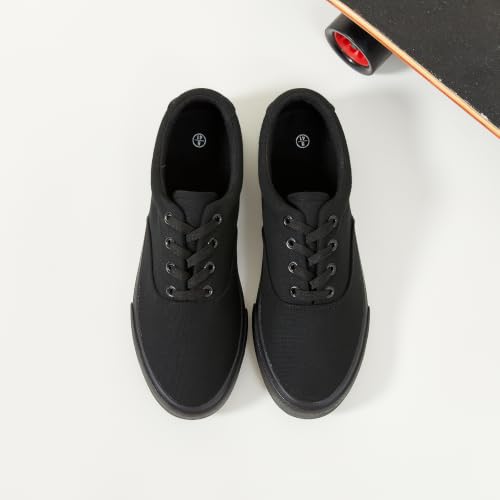 Image of yageyan Men's Low Top Canvas Walking Shoes Lace-up Fashion Sneakers Casual