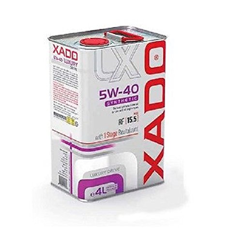 Xado Aceite de motor 5W-40 sintético u0096 Luxury Drive con 1 Stage Revitalizant, 4 litros