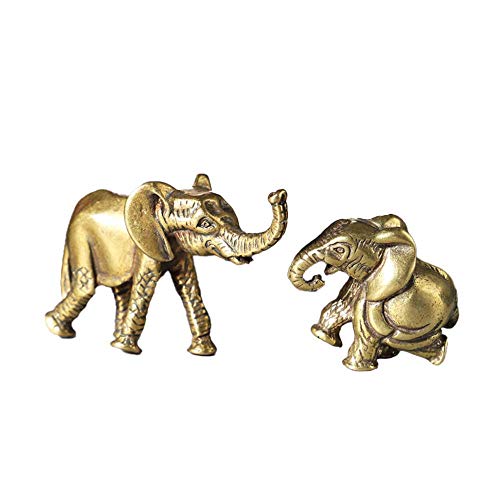 Statue d'éléphant en cuivre pour table, objet déco Feng Shui moderne