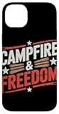 Photo Gallery campfire & freedom 4 luglio camping custodia per iphone 14 plus Photo Gallery campfire & freedom 4 luglio camping custodia per iphone 14 plus