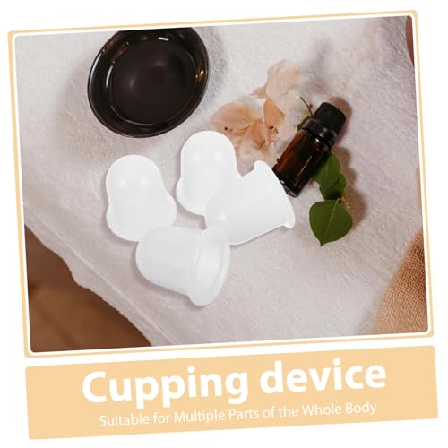 4 piezas de ventosas de silicona para terapia de succión para masaje para alivio de dolor muscular miniatura 7