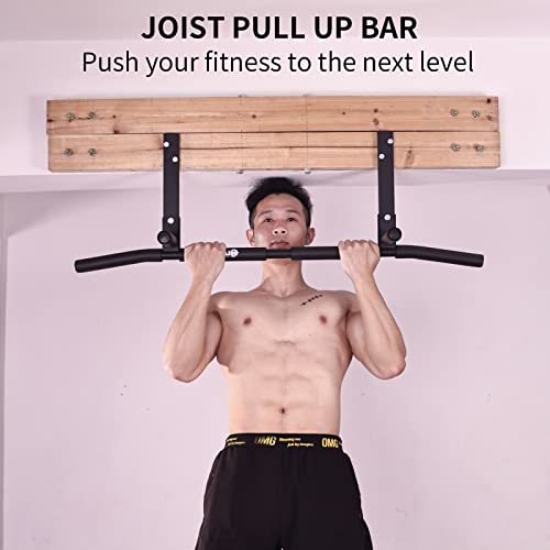 Shnlie Joist Mounted Pull Up Bar, Ceiling Mount Chin Up Bar For Home Gym, Beam, Rafter, 42" Wide Bar, Easy Installation #TOP1
