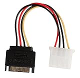 accesorio Valueline VLCP73530V015 - Cable (SATA, Molex (4-pin), Macho/hembra, 7 cm, 9 cm, 1 cm) Negro, Rojo, Color blanco, Amarillo