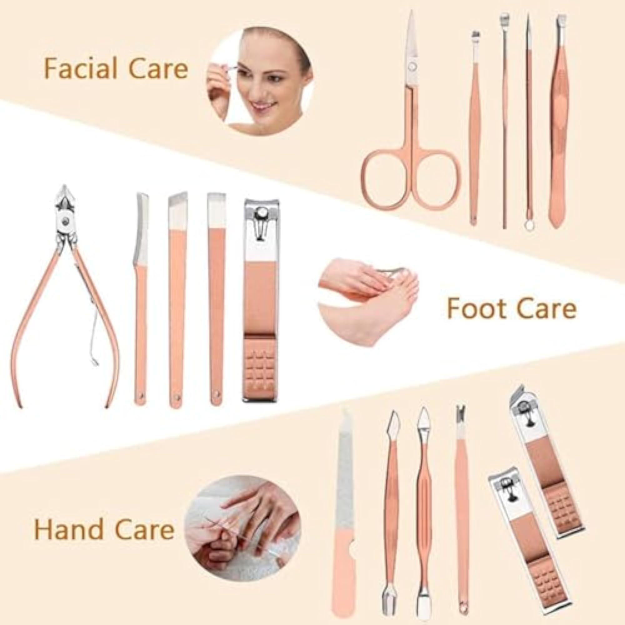 16-in-1 Manicure Set Nail Clipper Kit, Professional Grooming