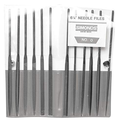 Needle File Set, 5-1/2in.L, Swiss, 12 pcs.