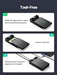 UGREEN Pièce jointe du disque dur pour 3.5 2.5 1 cm SATA SSD HDD, USB 3.0 à SATA III II I Externe SSD Cas avec 12V Adaptateur de puissance, 20TB Max, Conception libre d'outils