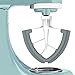 KENOME 4.5/5 Quart Flex Edge Beater for KitchenAid Tilt-Head Stand Mixer,All-Metal Die Cast Blade with Both-Sides Flexible Silicone Edges Bowl Scraper,White