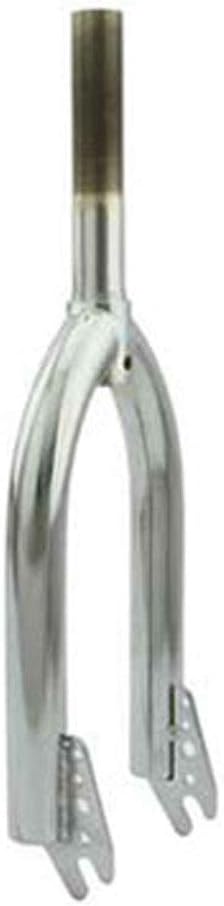 Alta Bicycle Chrome BMX Steel Forks, 1" Threaded, Multiple Sizes