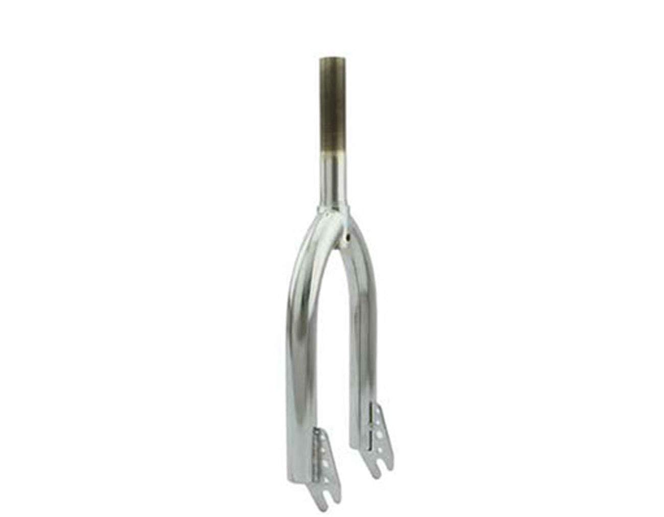 Alta Bicycle Chrome BMX Steel Forks, 1" Threaded, Multiple Sizes
